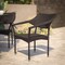 Flash Furniture Espresso PE Rattan Wicker Patio Dining Chair TT-TT002-ESP-GG - alternate 6